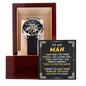 Men's Openwork Watch with Mahogany Box Husband - Boyfriend