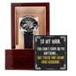 Men's Openwork Luxury Watch with Mahogany Box - One Damn Good Husband