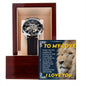 Men's Openwork Watch with Mahogany Box Husband Boyfriend