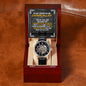 Men's Openwork Watch with Mahogany Box soon to be Father in Law