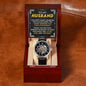 Men's Openwork Luxury Watch with Mahogany Box - My amazing husband - Can't live without you!