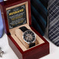 Men's Openwork Luxury Watch with Mahogany Box - My amazing husband - Can't live without you!