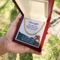 Strength ~ Cuban Link Chain ~ Show Him how much you appreciate the strength He has shown since God has entered His life! Perfect Christian gift for your husband