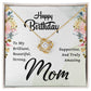 Happy Birthday Mom. Love Knot Necklace