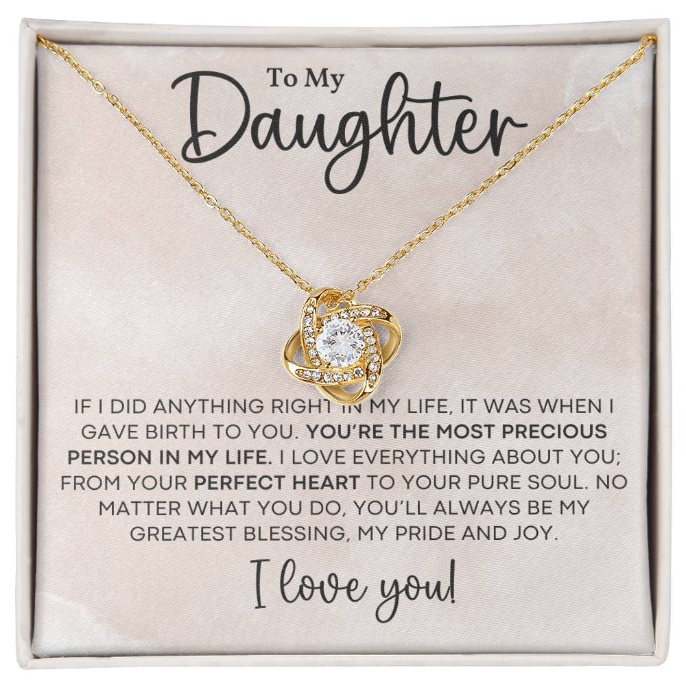Love Knot Necklace daughter
