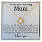 Love Knot Necklace Gift for mom