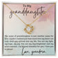 To My Granddaughter ~ Love Knot Necklace