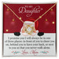 To my Daughter on Christmas~ I will always be with you ~ Love Knot Necklace