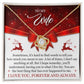 To my Wife on Christmas~ I love you forever and always ~ Love Knot Necklace