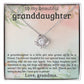 To My Granddaughter ~ Love Knot Necklace