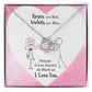 roses are red Love Knot Necklace