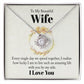 To my beautiful wife - every single day we spend together Love Knot Necklace