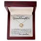 To My Granddaughter ~ Love Knot Necklace