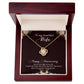 To my beautiful wife happy anniversary Love Knot Necklace