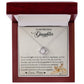 To My Precious Daughter ~ Love Knot Necklace ~ Love Mom