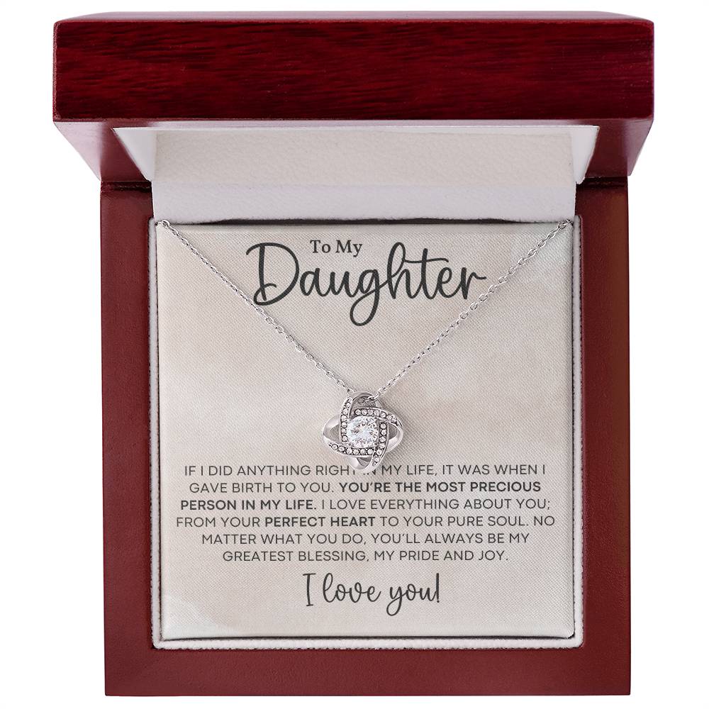 Love Knot Necklace daughter