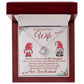 To my Wife on Christmas~ My life changed when i met you ~ Love Knot Necklace
