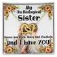 My Un-Biological Sister Double Heart Necklace! Personalized Double Heart Necklace