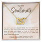 ❤️❤️❤️Timeless Elegance Romantic Interlocking Hearts Necklace ~ Perfect Mother's Day Gift Heartfelt Message, Rose Gold - Adjustable Length Jewelry ~ Show her how much you care!❤️❤️❤️