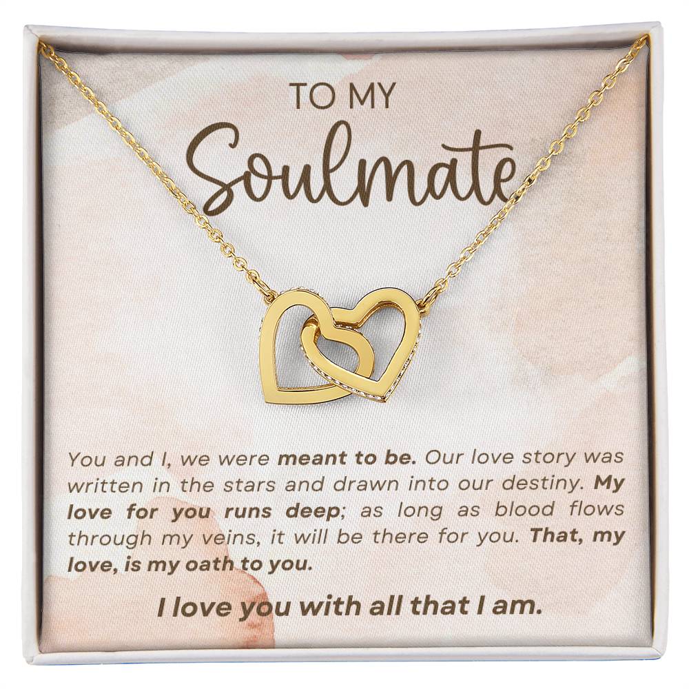 ❤️❤️❤️Timeless Elegance Romantic Interlocking Hearts Necklace ~ Perfect Mother's Day Gift Heartfelt Message, Rose Gold - Adjustable Length Jewelry ~ Show her how much you care!❤️❤️❤️