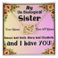 My Un-Biological Sister Double Heart Necklace! Give your Best friend a gift she will always treasure! Personalized