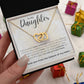 Perfect timeless Daughter gift, Elegant Interlocking Hearts Necklace