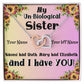 My Un-Biological Sister Double Heart Necklace! Give your Best friend a gift she will always treasure! Personalized