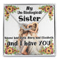 My Un-Biological Sister Double Heart Necklace! Personalized Double Heart Necklace