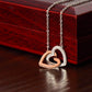 My Un-Biological Sister Double Heart Necklace! Personalized Double Heart Necklace