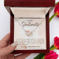 ❤️❤️❤️Timeless Elegance Romantic Interlocking Hearts Necklace ~ Perfect Mother's Day Gift Heartfelt Message, Rose Gold - Adjustable Length Jewelry ~ Show her how much you care!❤️❤️❤️