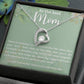 To the BEST Mom~ Perfect daughter mother gift ~ Give her the gift that shows just how much she means to you!  necklace