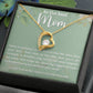 To the BEST Mom~ Perfect daughter mother gift ~ Give her the gift that shows just how much she means to you!  necklace